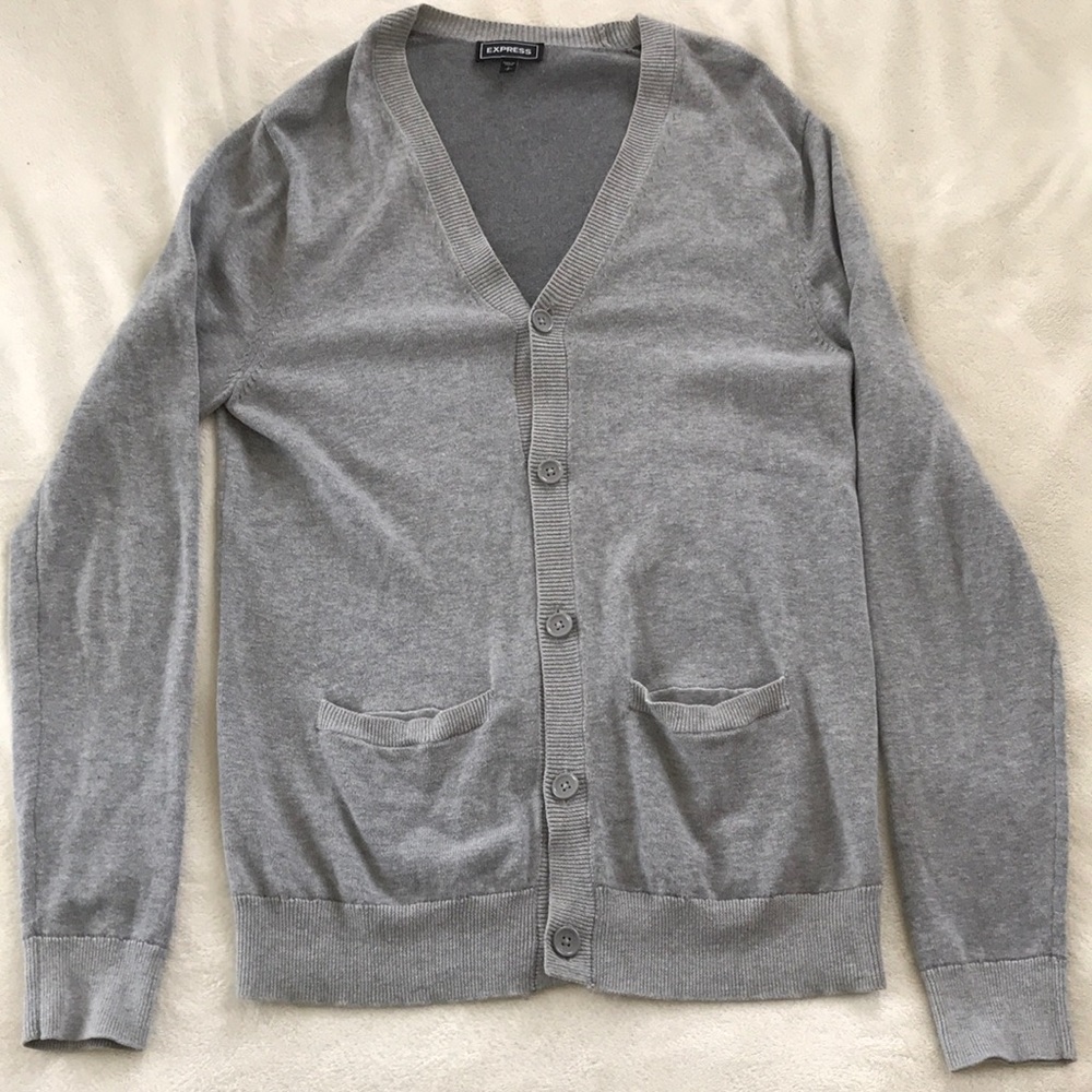 Grey Express Cardigan Size Small